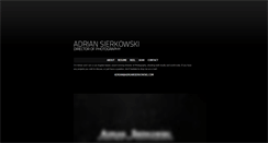 Desktop Screenshot of adriansierkowski.com